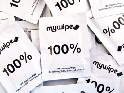Large Alcohol Wipes 100% Isopropyl Alcohol 185mmx145mm Multi Purpose Industrial