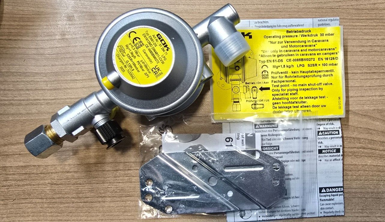 Truma Bulkhead Regulator 8mm GOK 0129471 - 30mbar GOK with Test Point - Image 3