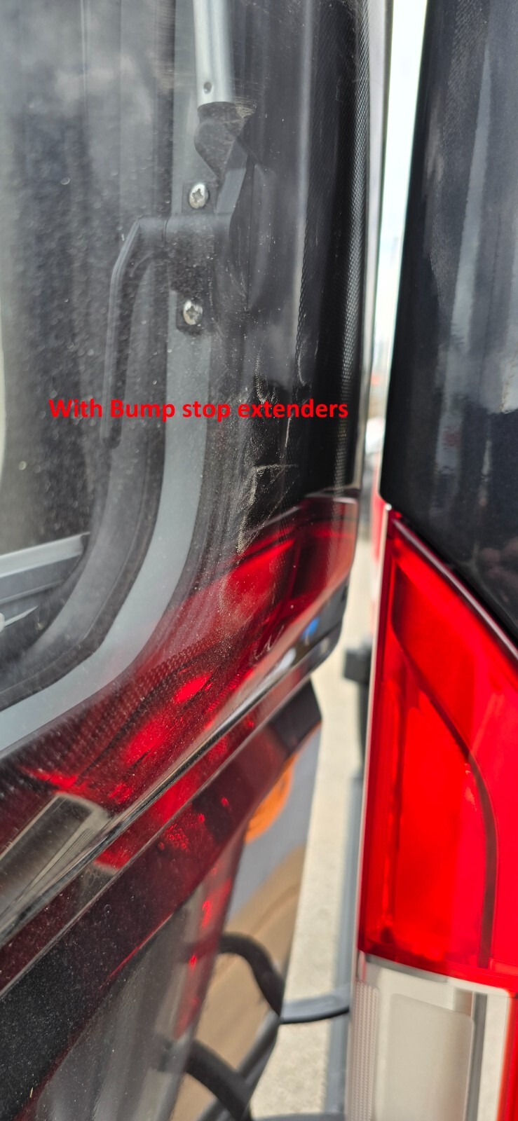 Auto Trail Expedition rear door bump stop extenders NO MORE WINDOW DAMAGE - Image 6