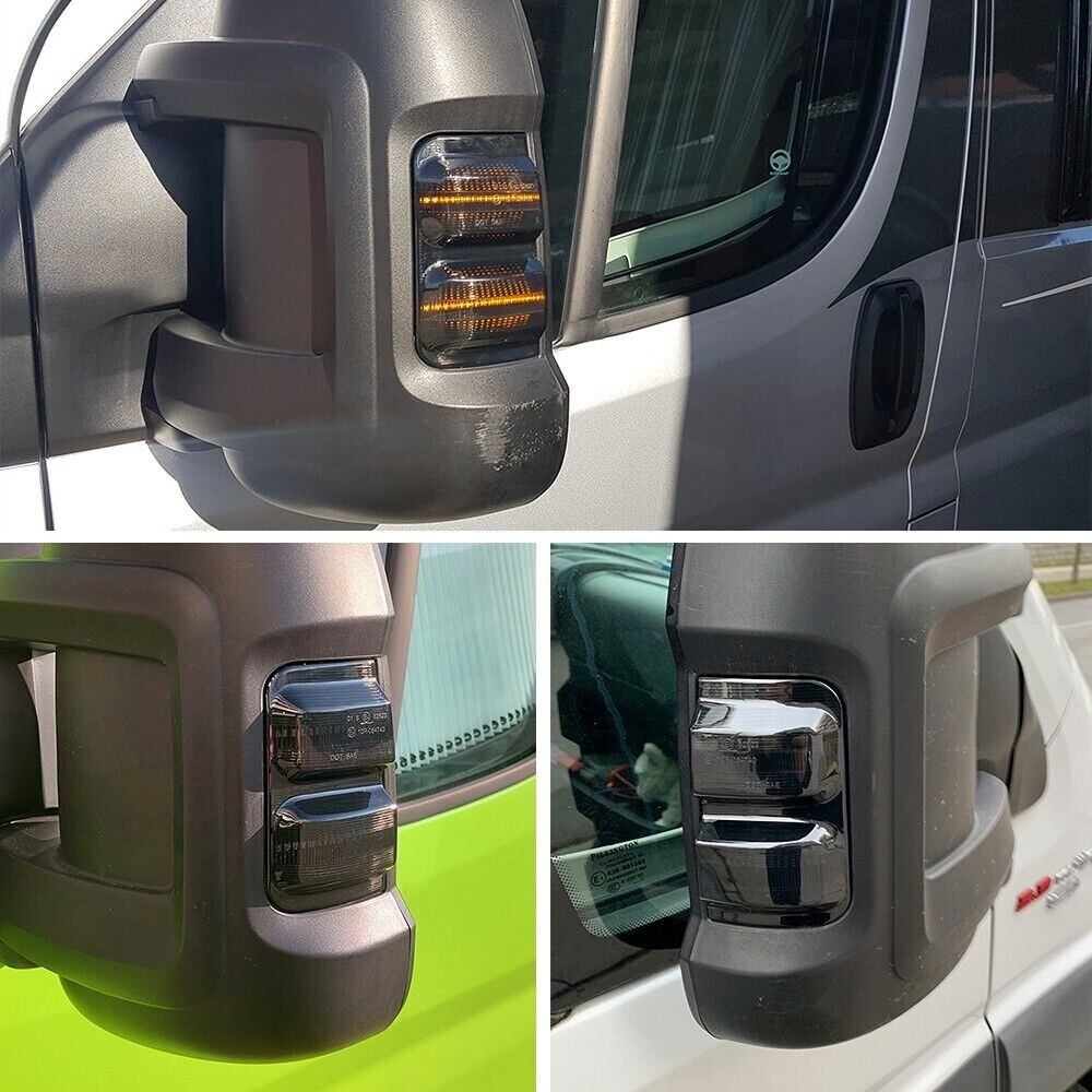 Fiat Ducato based Motorhome LED Dynamic Mirror indicators Upgrade 2022-2025 Pair - Image 5