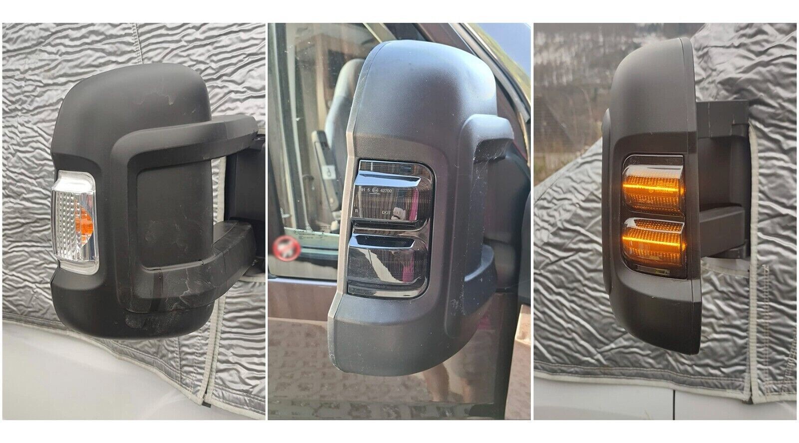 Fiat Ducato based Motorhome LED Dynamic Mirror indicators Upgrade 2022-2025 Pair - Image 9