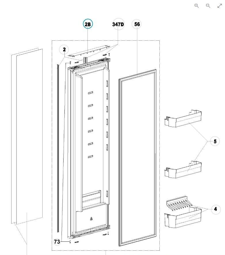 Dometic RMD(T)10.5(X)T Fridge Door Cover Strip - Image 2