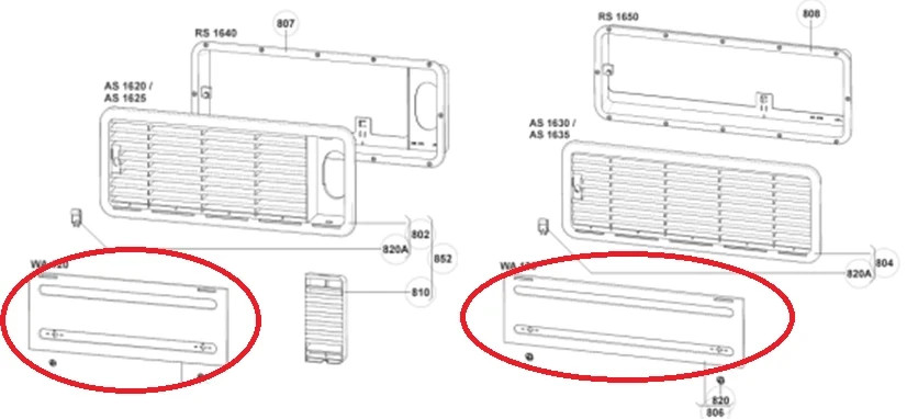 Dometic Fridge Vent Winter Cover Set For Dometic LS100 And LS200 Fridge Vents - Image 3