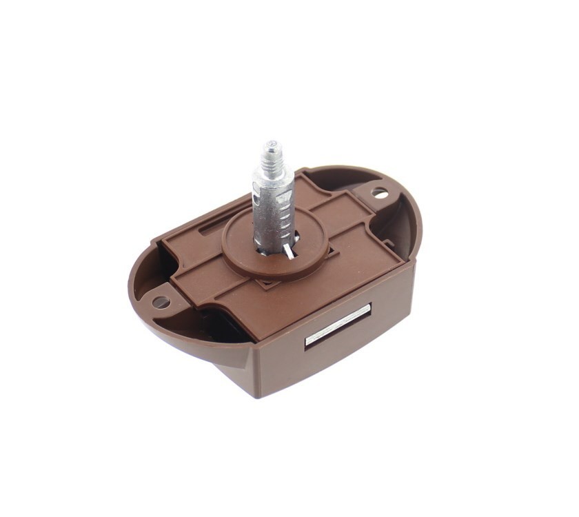 Bailey Motorhome caravan Large Single Sided Push Lock Brown 45x55mm - Image 4