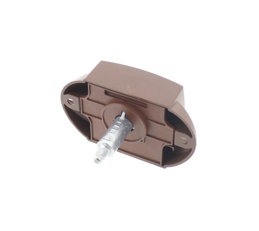 Bailey Motorhome caravan Large Single Sided Push Lock Brown 45x55mm - Image 5